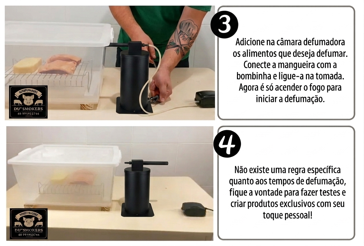 Menu 2 - Utilização Defumador a Frio